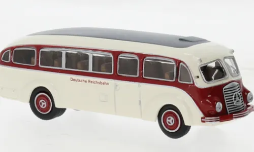 Brekina Mercedes LO 3500, rot/weiss, 1936, Deutsche Reichsbahn, 1:87, Sale