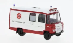Brekina Mercedes L 508 RTW, 1978, Johanniter Lübeck, 1:87, Best