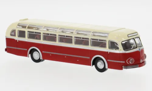 Brekina Mercedes O 6600 H Reisebus, hellbeige/rot, 1951, 1:87, Sale