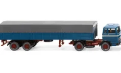 Wiking Mercedes Pritschensattelzug, blau/grau, 1968, 1:87, Clearance