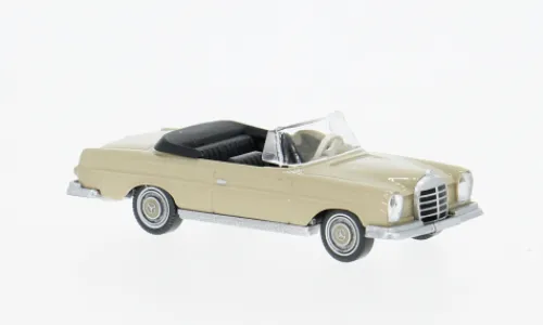 Wiking Mercedes 280 SE Cabriolet, beige/schwarz, 1967, 1:87, Discount