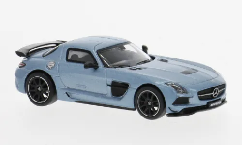 Tarmac Works Mercedes SLS AMG Black Series, blau, 1:64, Clearance