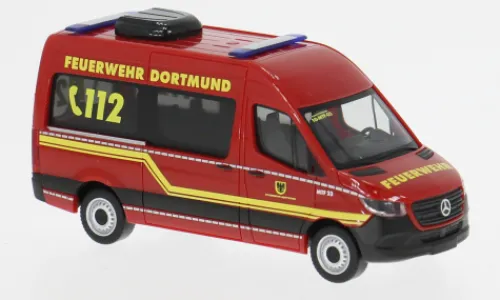 Herpa Mercedes Sprinter 18 Bus HD, Feuerwehr Dortmund, 1:87, Clearance
