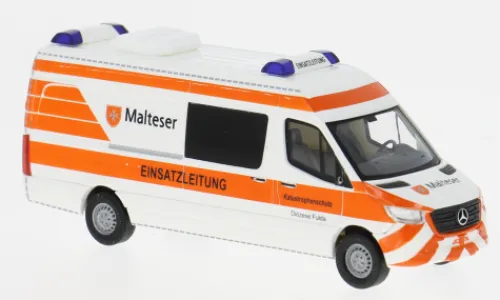 Busch Mercedes Sprinter, 2018, Einsatzleitung, Malteser Katastrophenschutz Fulda, 1:87, Best