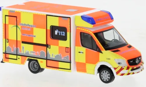 Herpa Mercedes Sprinter Fahrtec RTW, 2013, Städteregion Aachen, 1:87,