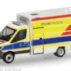 Herpa Mercedes Sprinter 18 Fahrtec RTW, Polizei Hamburg, 1:87, Sale