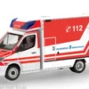 Herpa Mercedes Sprinter 18 Fahrtec RTW, Feuerwehr Bremerhaven, 1:87, Outlet