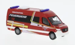 Busch Mercedes Sprinter LWB Bus, 2018, Feuerwehr Kühlungsborn, 1:87, Best