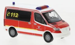 Busch Mercedes Sprinter SWB, 2018, Feuerwehr Dinslaken, 1:87, New