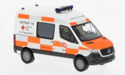 Busch Mercedes Sprinter SWB HD, 2018, DRK Main-Kinzig-Kreis, 1:87, New