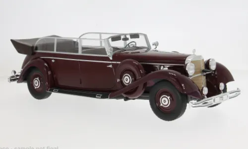 MCG Mercedes 770 (W150) Cabriolet, dunkelrot/schwarz, 1938, 1:18,