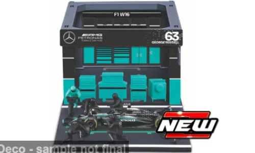 Bburago Mercedes W16, Formel 1, 2025, Mercedes AMG Petronas F1, #63, G.Russell, 1:43, Best