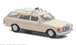 Busch Mercedes W123 T-Modell, 1977, Taxi, 1:87, New