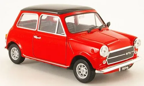 Welly Mini Cooper 1300, rot/schwarz, 1974, 1:24,