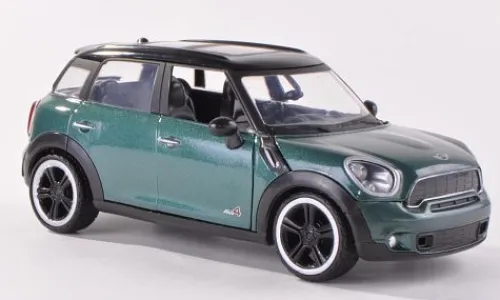 Motormax Mini Cooper S Countryman, dunkelgrün/schwarz, 1:24, Clearance