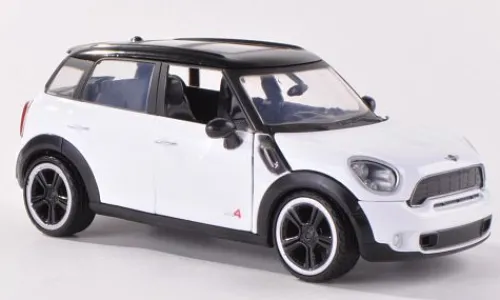 Motormax Mini Cooper S Countryman, weiss/schwarz, 1:24, Outlet