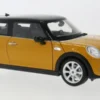 Welly Mini Cooper S, dunkelgelb, 1:18, New