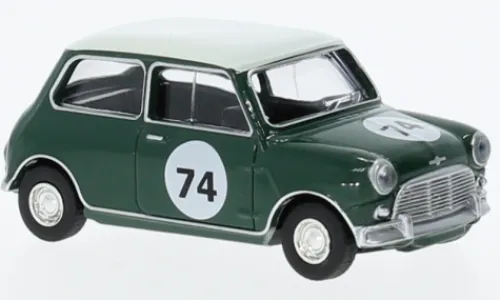 Norev Mini Cooper S, grün/weiss, 1964, 1:64, Hot