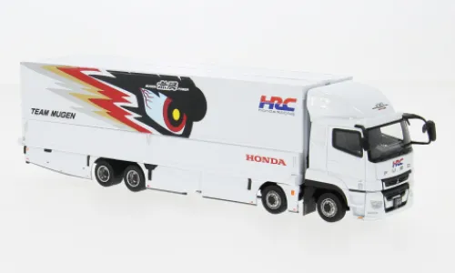 Tarmac Works Mitsubishi Fuso Super Great, weiss/Dekor, 1:64, Hot
