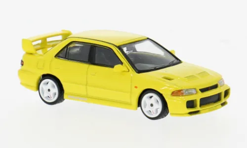 Tarmac Works Mitsubishi Lancer GSR Evolution III, gelb, 1:64, Online