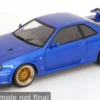 KK Scale Nissan GT-R R34 V-Spec II, blau, 2001, 1:12, Sale