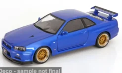 KK Scale Nissan GT-R R34 V-Spec II, blau, 2001, 1:12, Sale