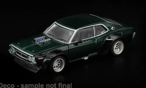 Pop Race Nissan Laurel C130, dunkelgrün, 1:64, Discount