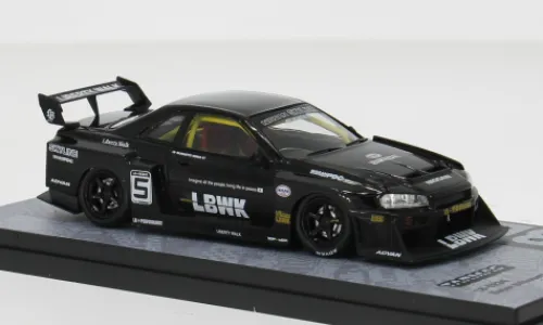 Tarmac Works Nissan LB-ER34 Super Silhouette Skyline, schwarz, 1:43, Online