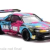 Mini GT Nissan Silvia S13-R Kaido Splash V1, schwarz/Dekor, 1991, 1:64, New