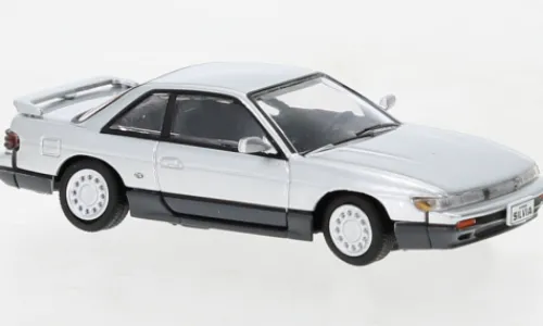BM Creations Nissan Silvia (S13), silber, 1:64, Clearance