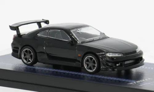 Tarmac Works Nissan Silvia (S15) VERTEX, dunkelgrau, 1:64, Sale