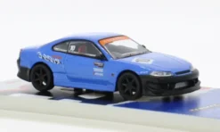 Tarmac Works Nissan Silvia (S15) VERTEX ( 10th Anniversary), blau/schwarz, 1:64, Online