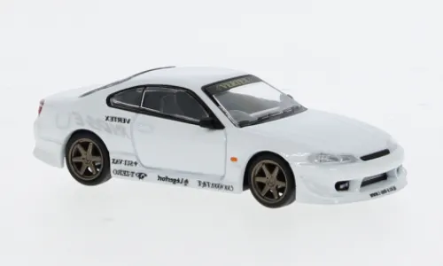 Tarmac Works Nissan Silvia (S15) VERTEX, weiss, 1:64, Clearance