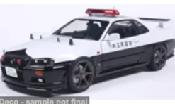 Solido Nissan Skyline GT-R (BNR34), 1999, Japan Police, 1:18, Clearance