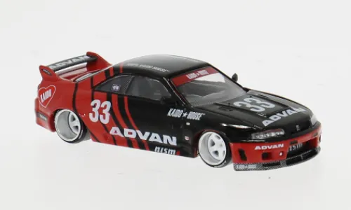Mini GT Nissan Skyline GT-R (R33) Kaido Works, Advan, 1:64, Best
