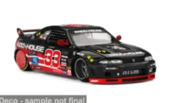 Mini GT Nissan Skyline GT-R (R33), schwarz/rot, 1995, 1:64, New