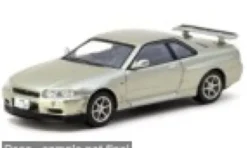 Tarmac Works Nissan Skyline R34 GT-R, beige, 1:64, Hot