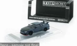BM Creations Nissan Top Secret BNR34 (TAS JP26), dunkelblau/carbon, 1:64, Online