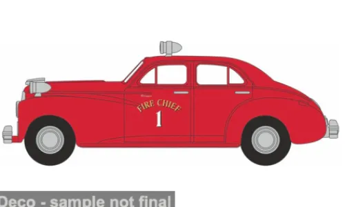 Oxford Packard Clipper Touring Sedan, 1942, Fire Chief, 1:87, New