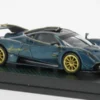 Tarmac Works Pagani Huayra R, dunkeltürkis/gold, 1:64, Hot