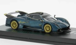 Tarmac Works Pagani Huayra R, dunkeltürkis/gold, 1:64, Hot