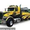 IXO America Peterbilt 359 Wrecker, gelb/violett, 1980, 1:43, Best
