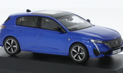 Norev Peugeot 308 GT, blau, 2021, 1:43, Clearance