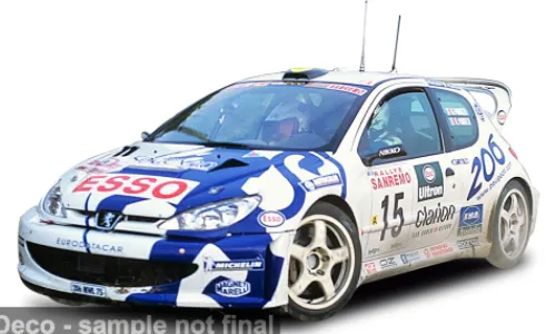 Sun Star Peugeot 206 WRC, Rally San Remo, 1999, #15, G.Panizzi/H.Panizzi, 1:18, Outlet