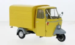 Mitica Piaggio APE 501 Van, gelb, 1979, 1:18, Hot