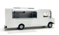 American Diorama - Plain White Food Truck, weiss, 1:64, New