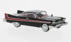 Brekina Plymouth Fury, schwarz/rot, 1958, 1:87, Sale