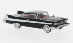 Brekina Plymouth Fury, schwarz/weiss, 1958, 1:87, New