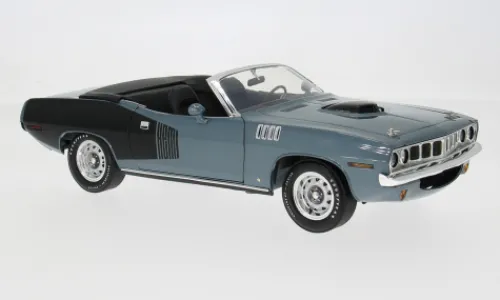 ACME Plymouth HEMI Cuda Convertible, grau/schwarz, 1971, 1:18, Sale