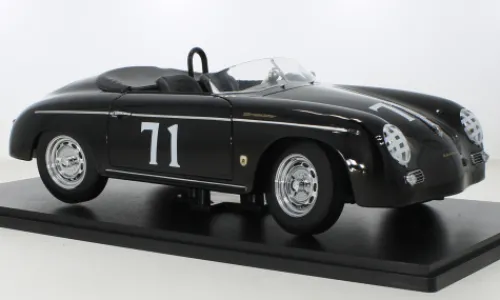 KK Scale Porsche 356 A Speedster, schwarz, 1958, No.71 Steve, 1:12, New